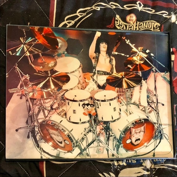 TOMMY LEE-MOTLEY CRUE Drum Carousel Photo 8X10 Framed Photo - Picture 2 of 5